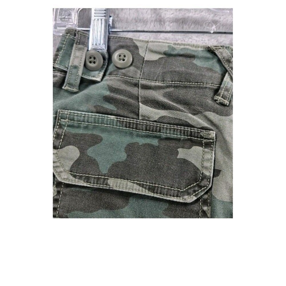Cargo Pants Womens 0 Green Camo Utility Straight Leg Stretch Universal Threads - Picture 14 of 16